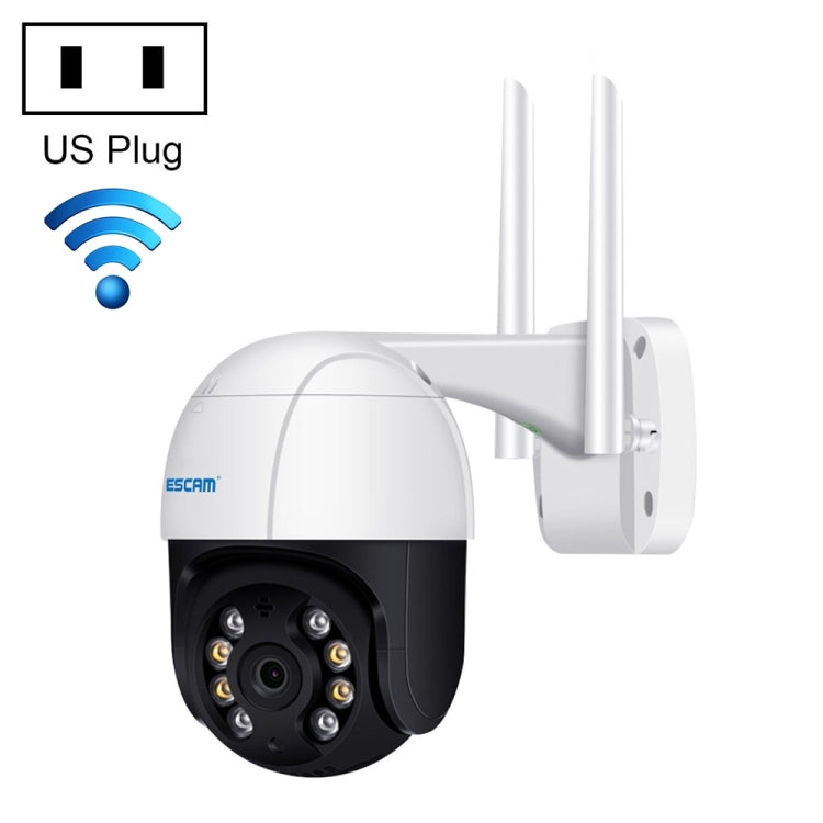 ESCAM QF218 1080P Pan / Tilt AI Humanoid Detection IP66 Waterproof WiFi IP Camera, Support ONVIF / Night Vision / TF Card / Two-way Audio, US Plug, NC1228AU, NC1228EU, NC1228UK, NC1228US ESCAM QF218 1080P Pan / Tilt AI Humanoid Detection IP66 Waterproof WiFi IP Camera, Support ONVIF / Night Vision / TF Card / Two-way Audio, US Plug, NC1228AU, NC1228EU, NC1228UK, NC1228US